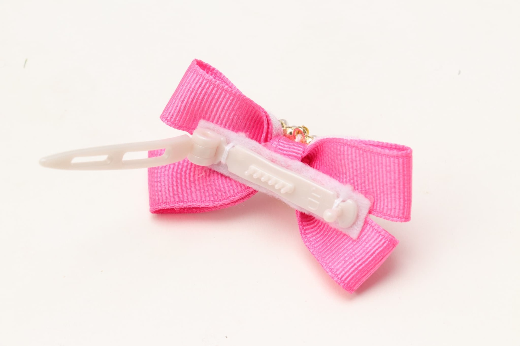 LB-328ハートギンガムバレッタリボン