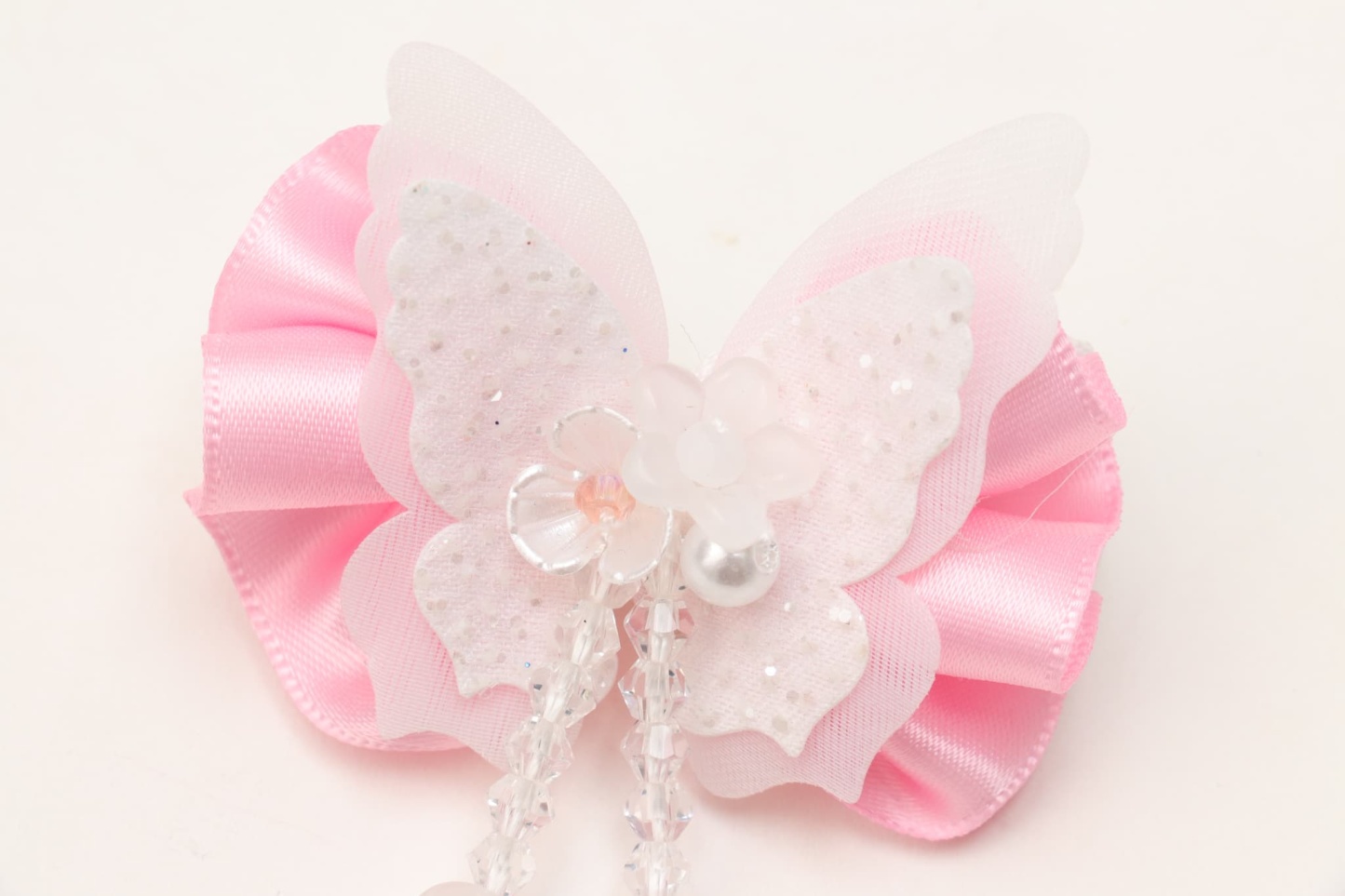 LB-329 きらきらバタフライバレッタリボン