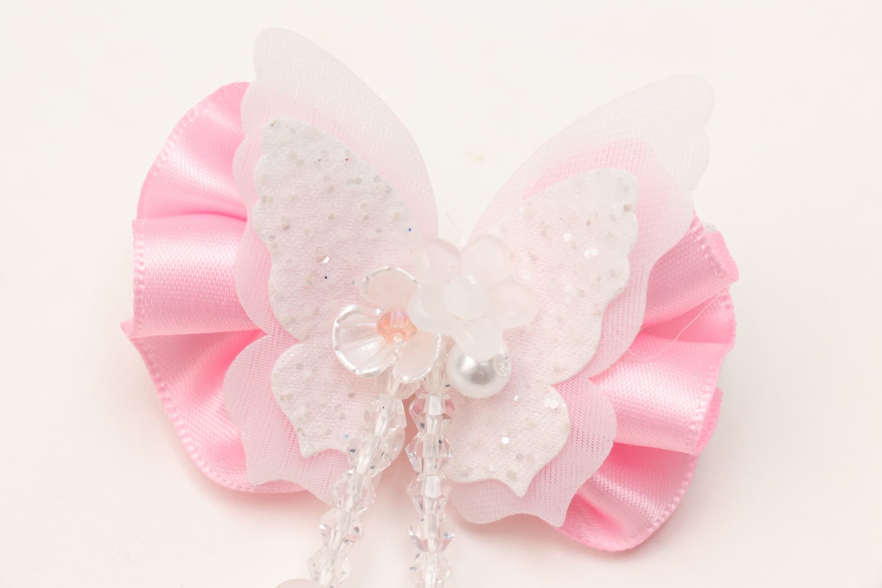 LB-329 きらきらバタフライバレッタリボン