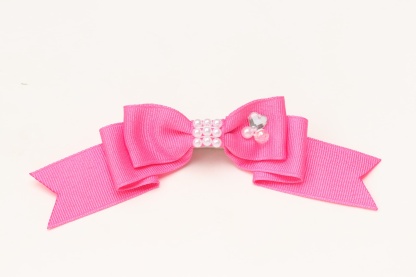 新色【角度一定スタンド式】CanNana姫リボンバレッタ