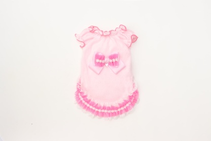 1179ハートメッシュフリルカットソー