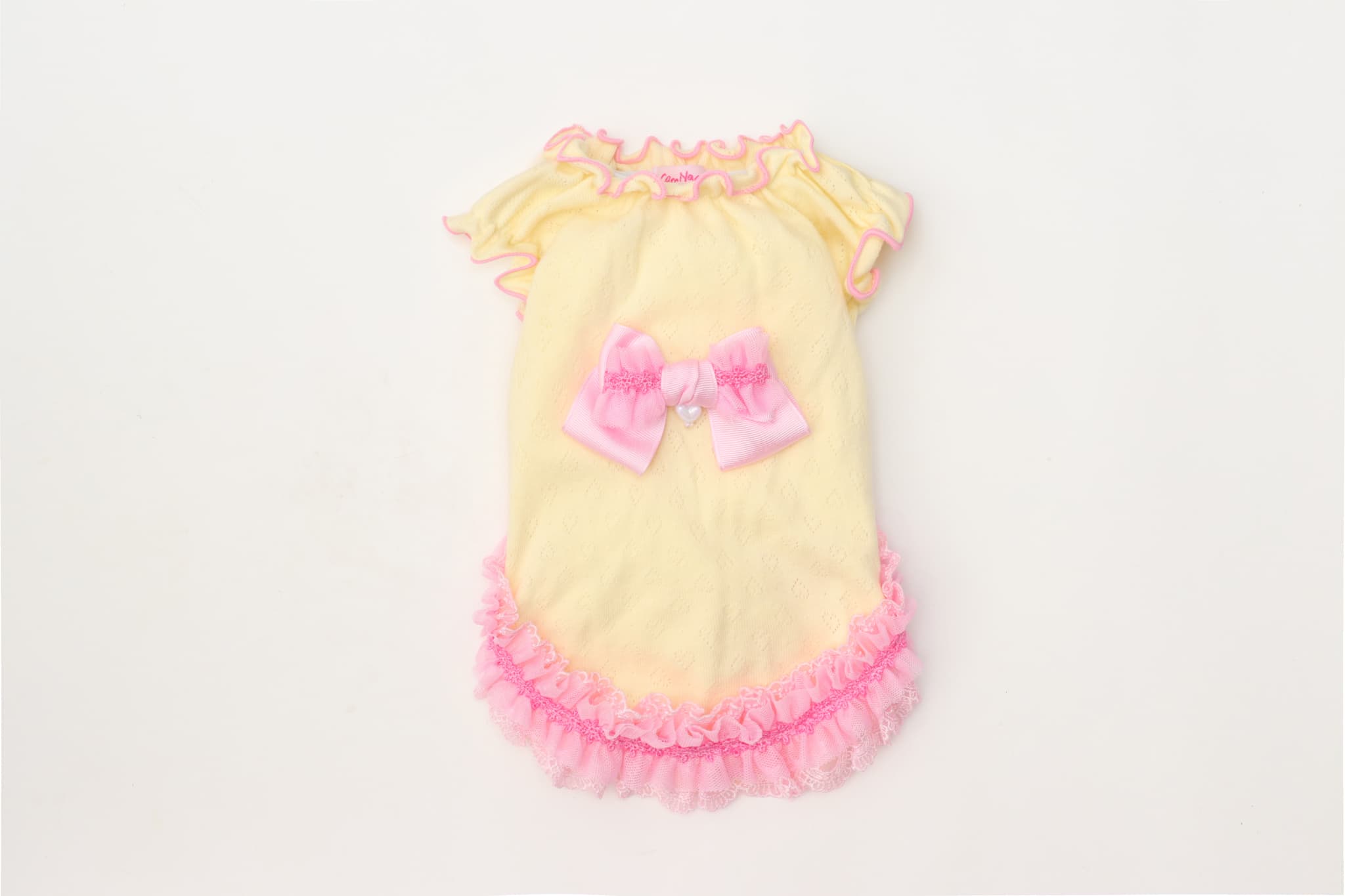 1179ハートメッシュフリルカットソー