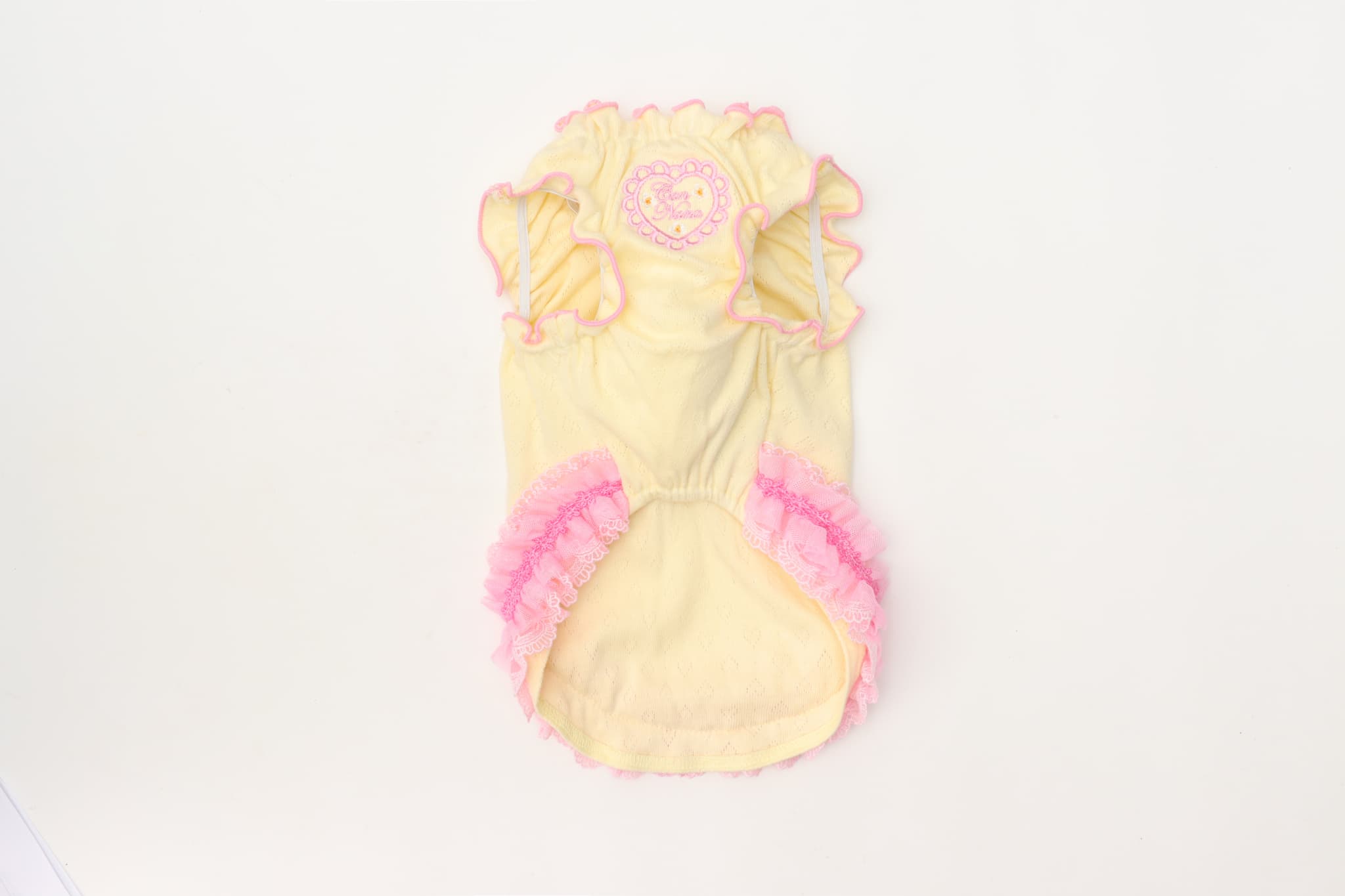 1179ハートメッシュフリルカットソー