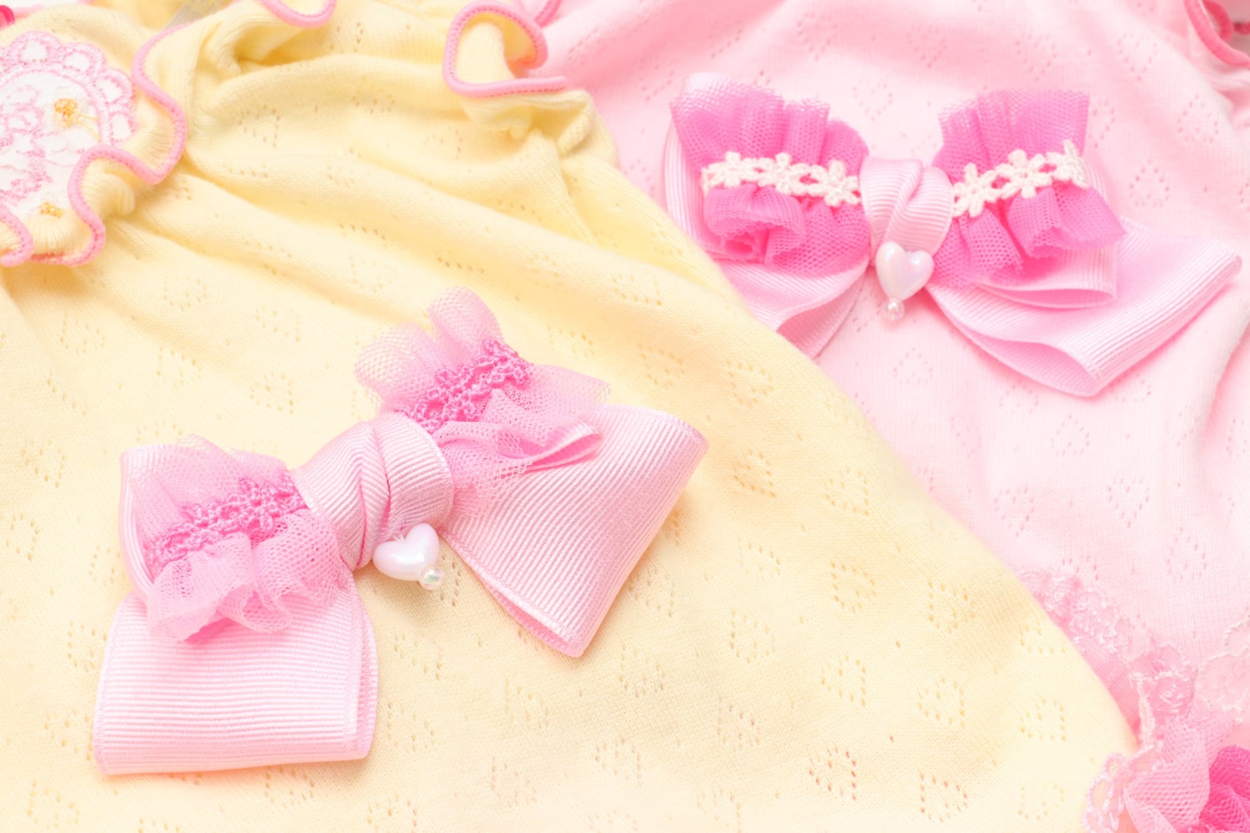 1179ハートメッシュフリルカットソー