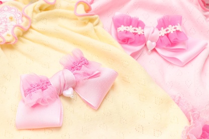 1179ハートメッシュフリルカットソー