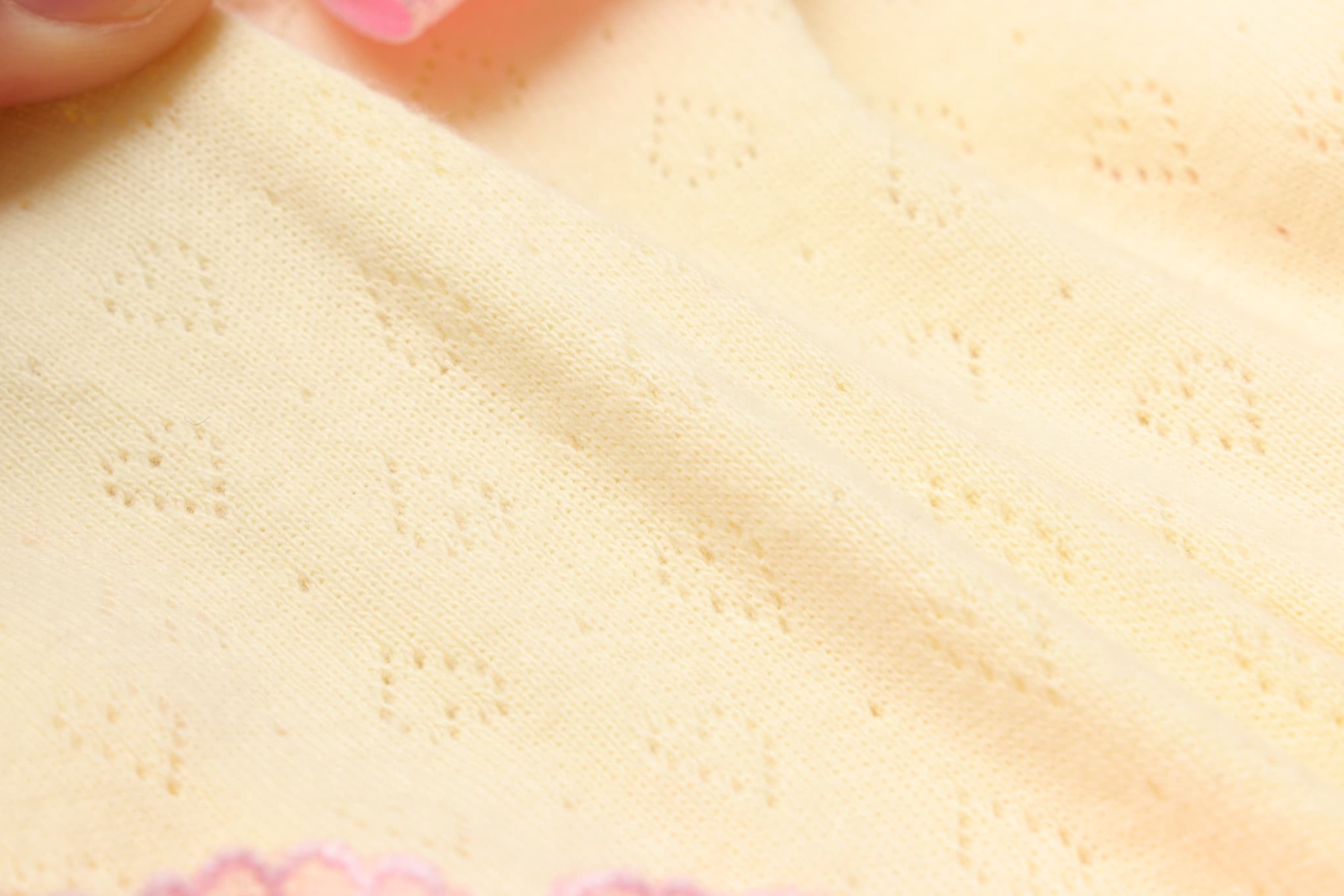 1179ハートメッシュフリルカットソー