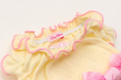 1179ハートメッシュフリルカットソー