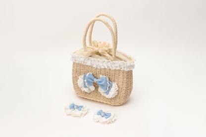 BK-008ﾃﾞﾆﾑﾊﾞﾚｯﾀ付きかごﾊﾞｯｸﾞ