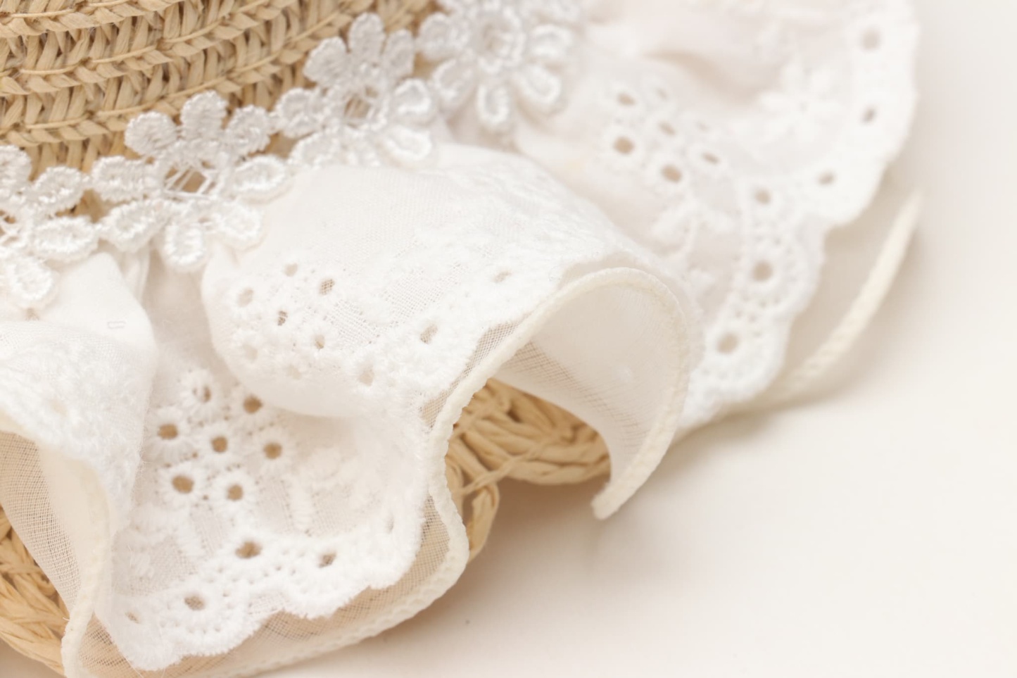 LH-016ﾃﾞﾆﾑﾊﾞﾚｯﾀ付麦わら帽子