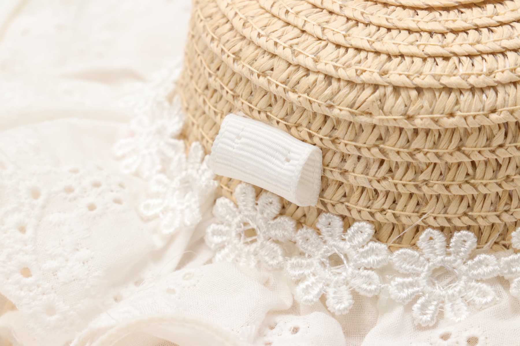 LH-016ﾃﾞﾆﾑﾊﾞﾚｯﾀ付麦わら帽子