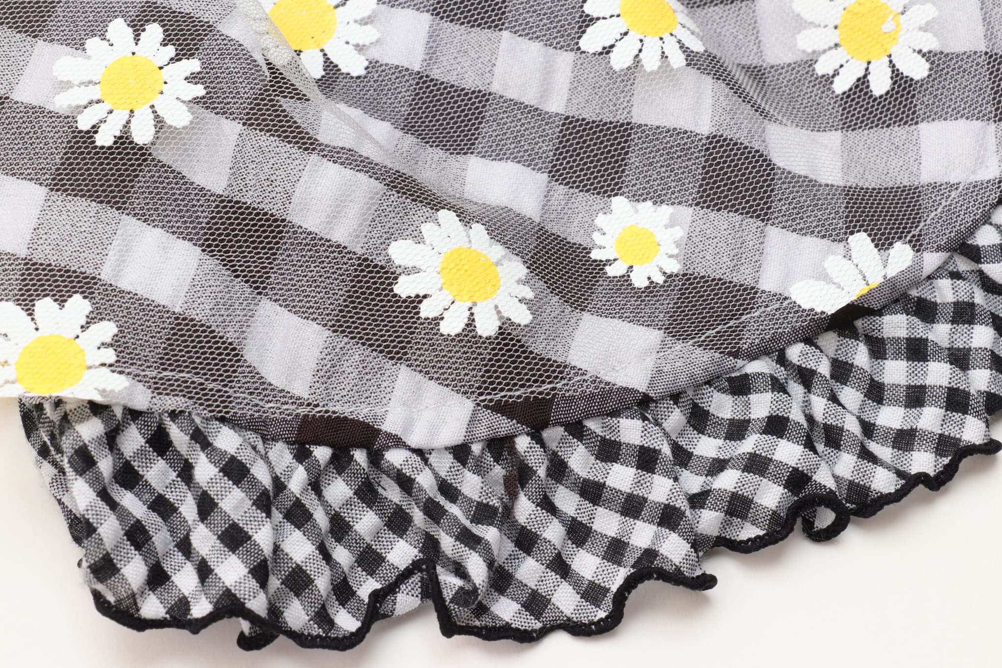 きゃんナナ　新品　Ｓ　花柄和ロりワンピース+バレッタ　ブラック（公式限定カラー） CanNana 犬 犬服 ドックウェア ワンピース フリフリ 通年 春 ロリータ