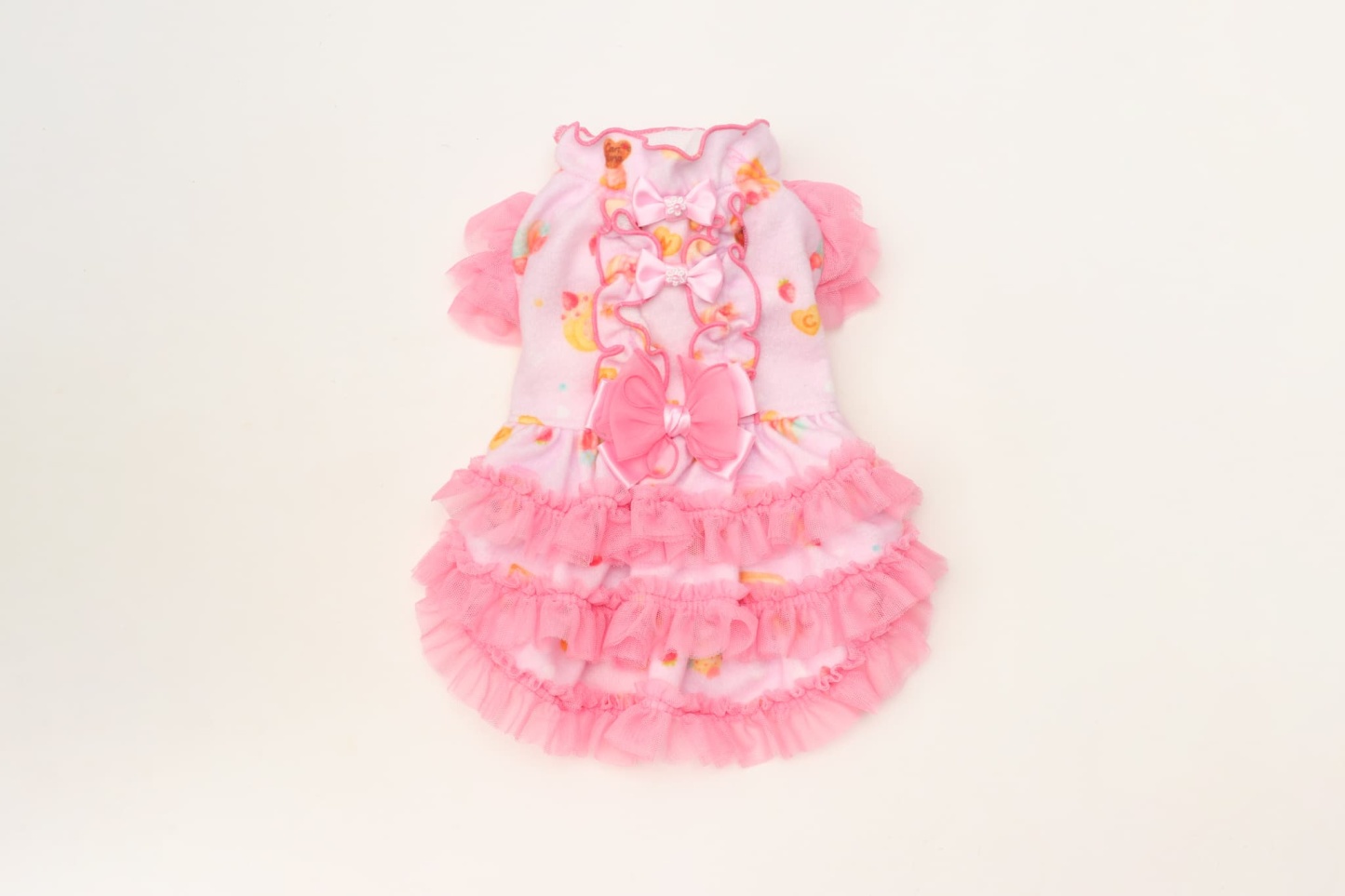 1198 オリジナルスイーツ柄起毛ワンピース