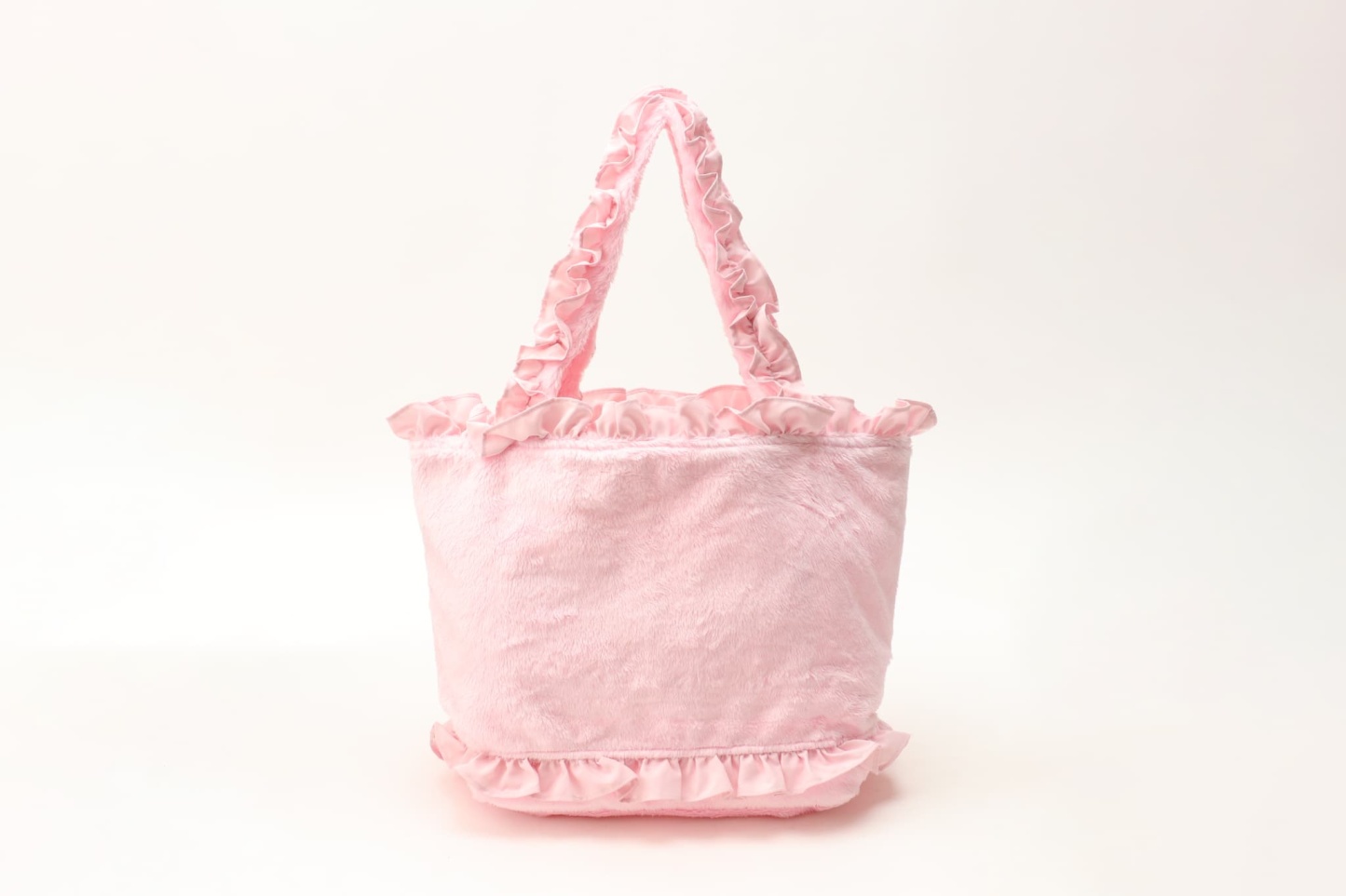 BK-011 ホイップいちご刺繍フリルバッグ　Mサイズ