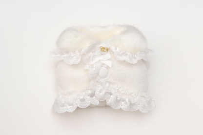 レースフリルファーボレロ