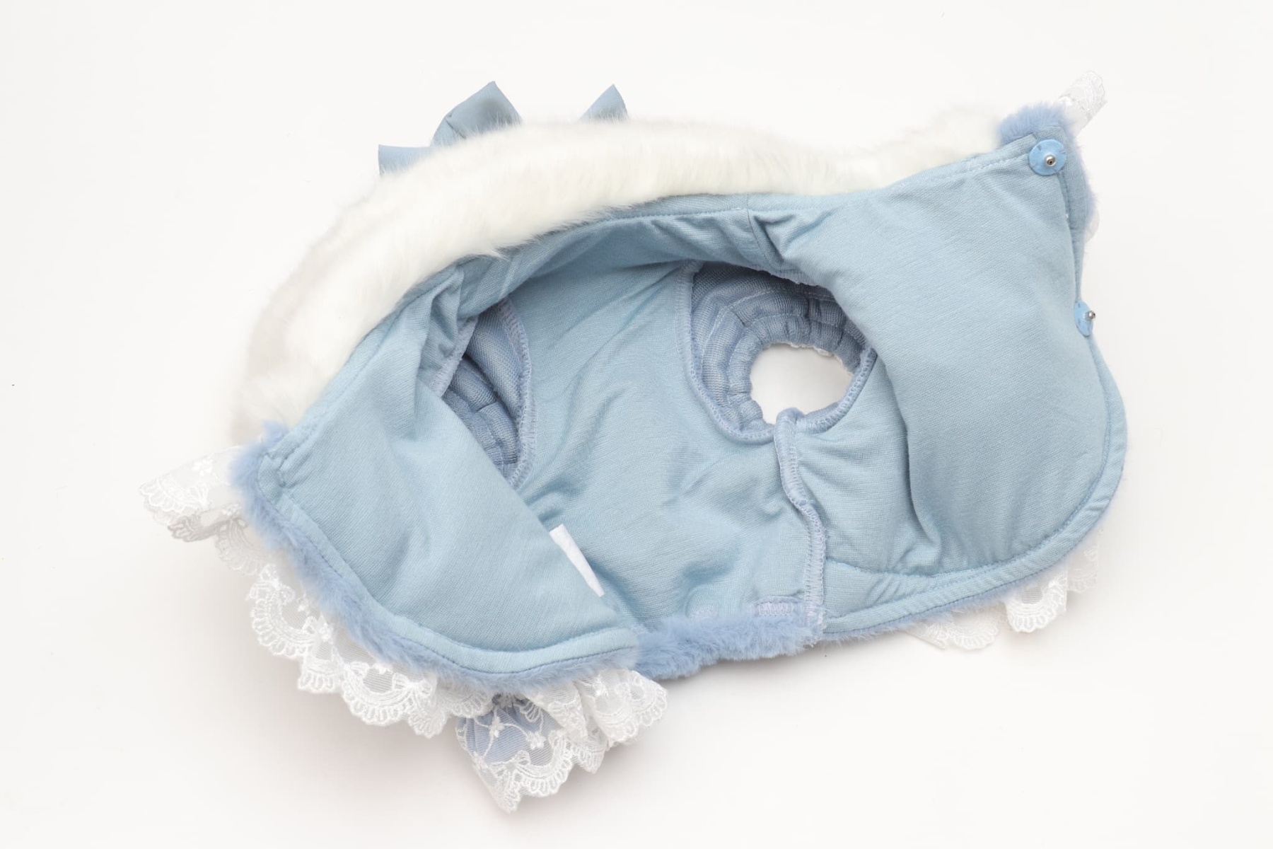 レースフリルファーボレロ