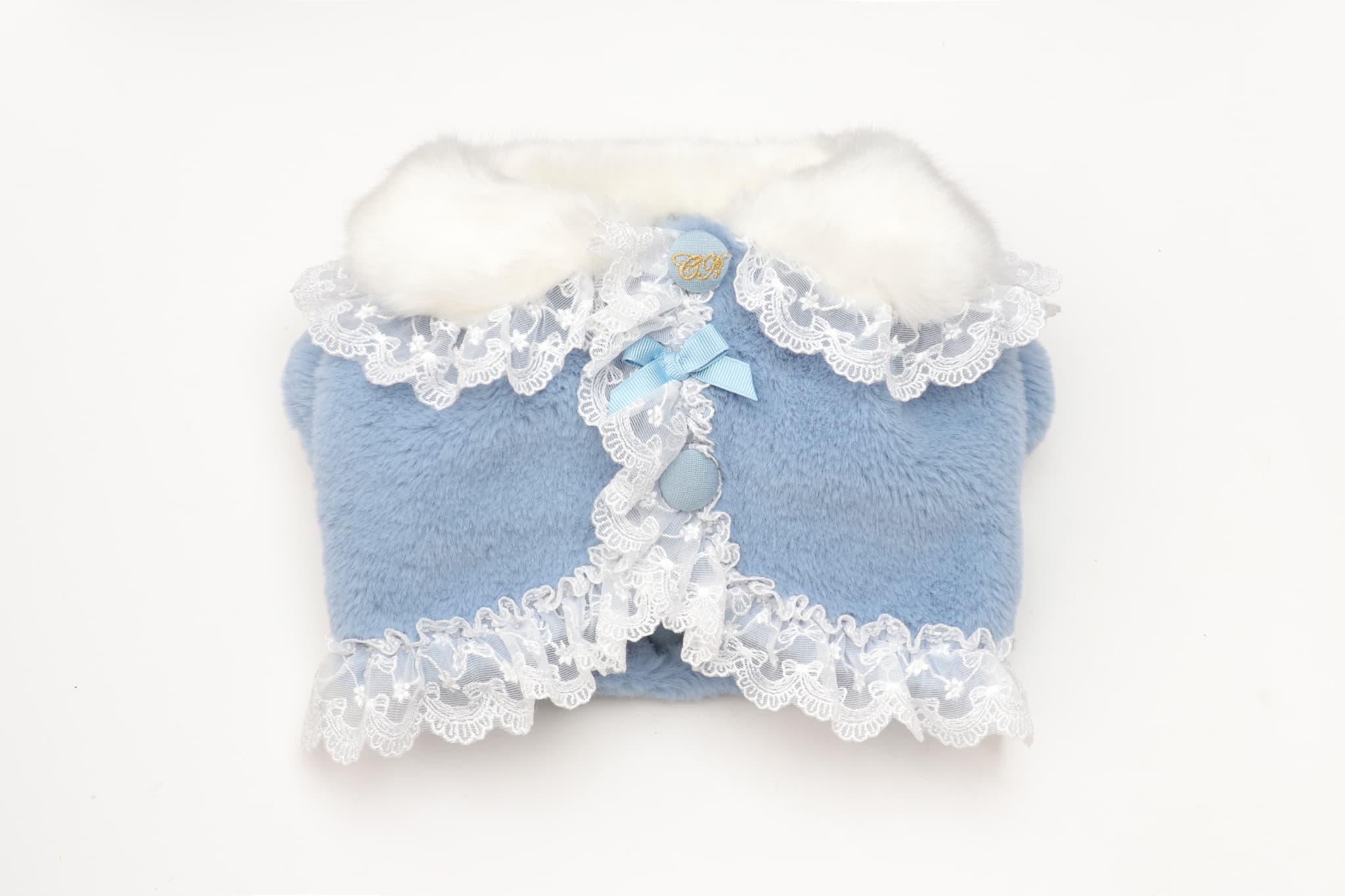 レースフリルファーボレロ