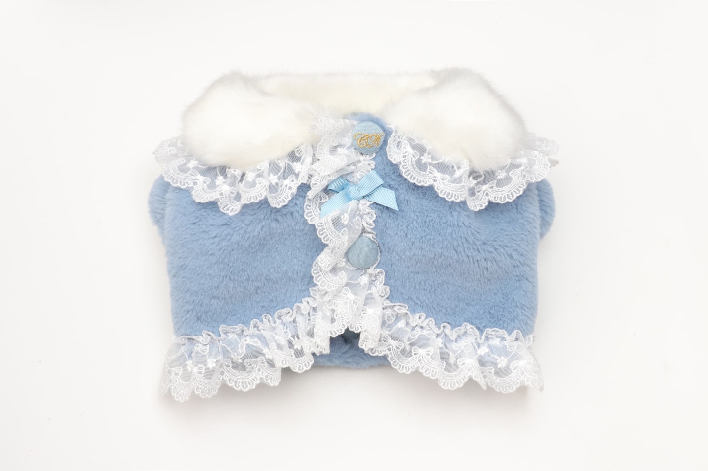 レースフリルファーボレロ