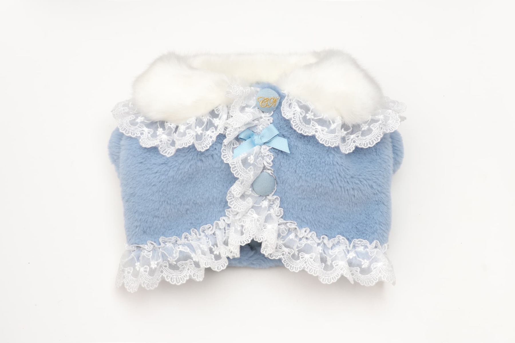 レースフリルファーボレロ