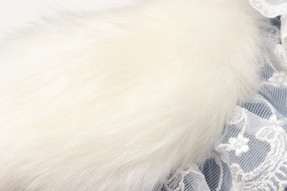 レースフリルファーボレロ