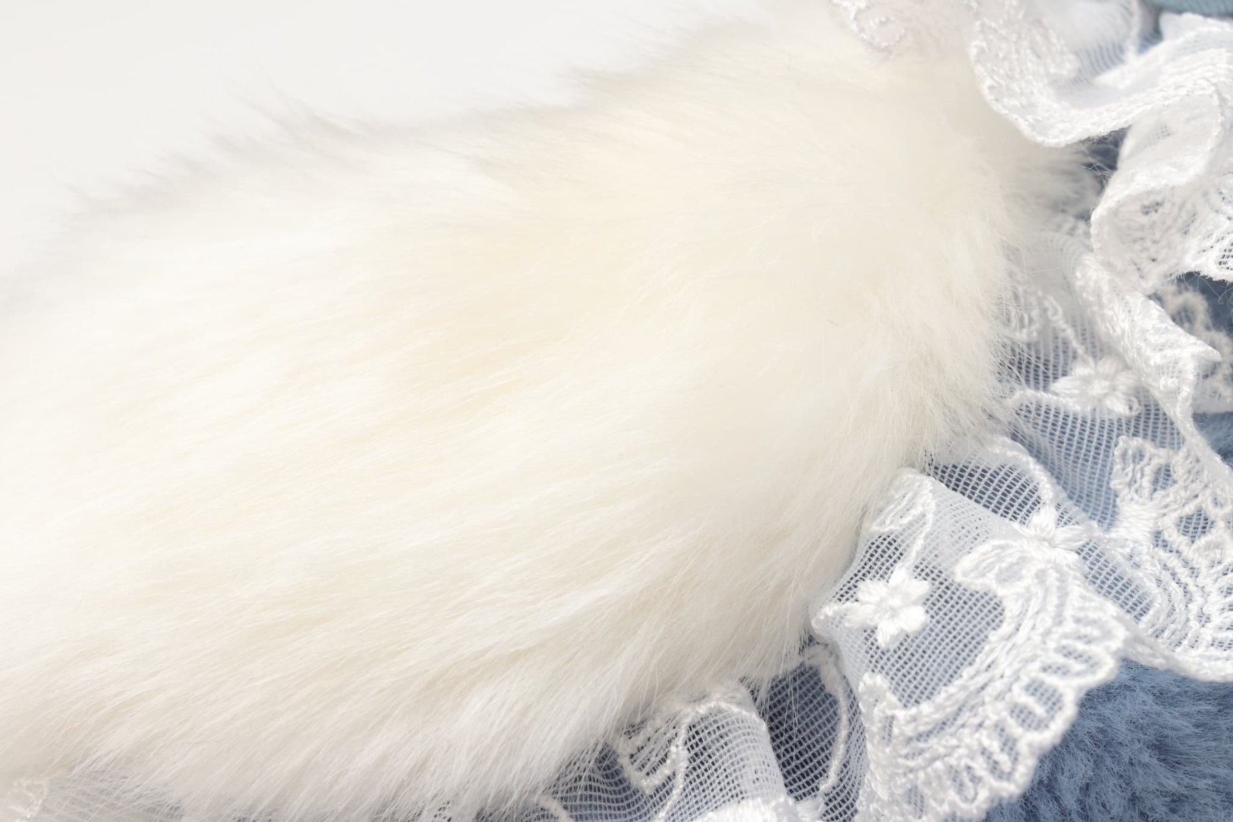 レースフリルファーボレロ