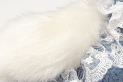 レースフリルファーボレロ