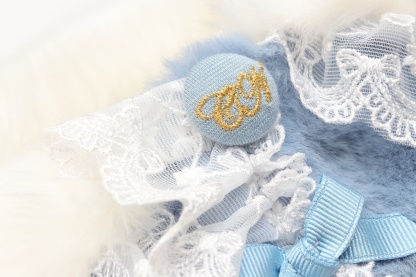 レースフリルファーボレロ