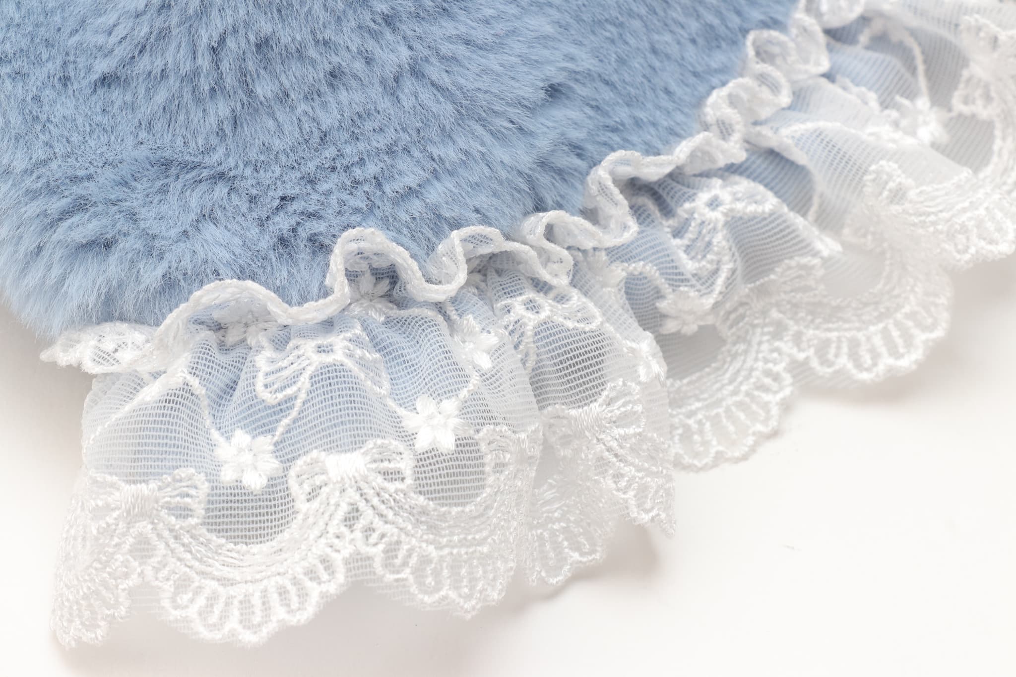 レースフリルファーボレロ