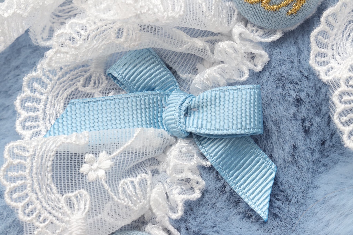 レースフリルファーボレロ