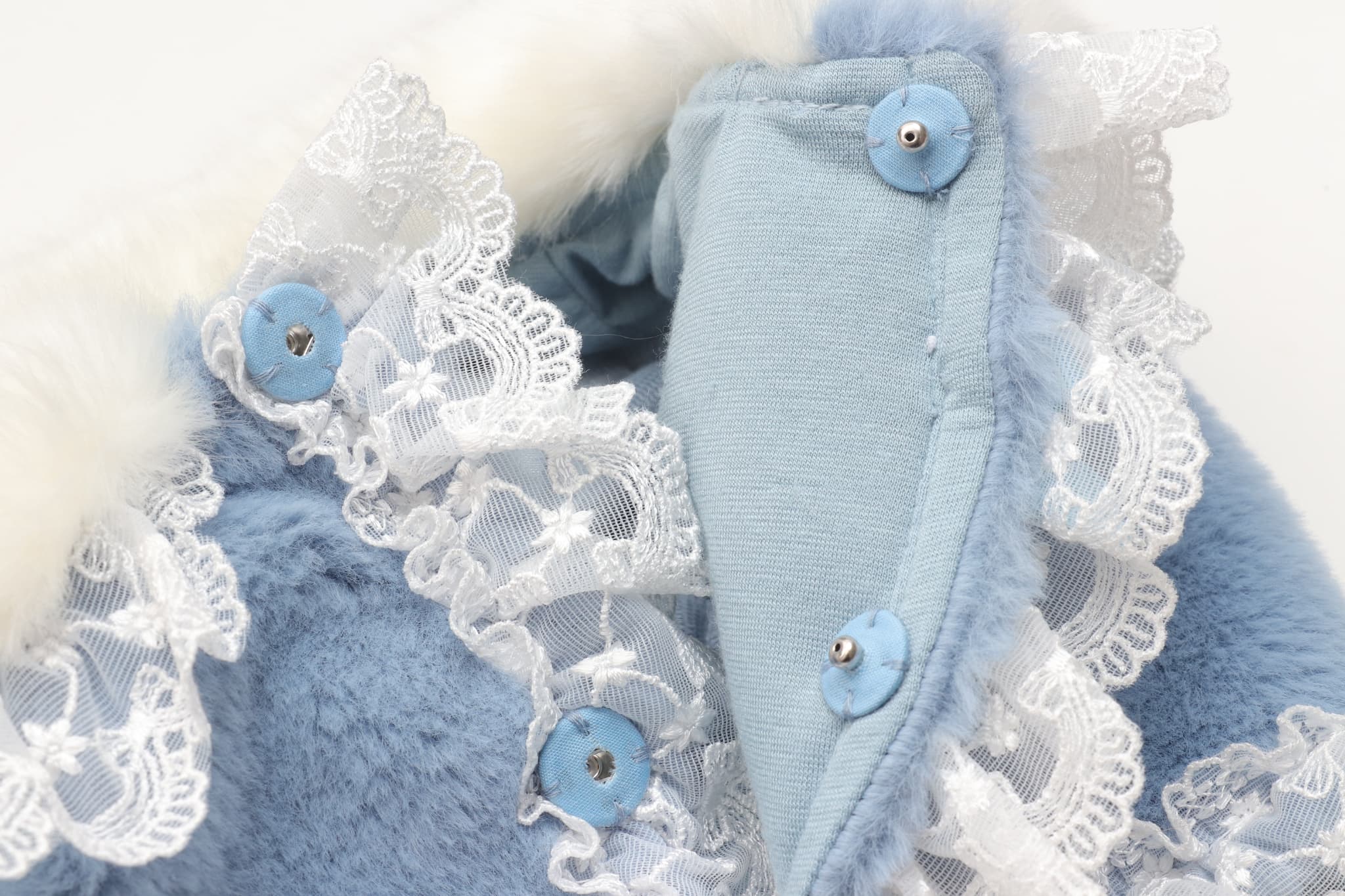 レースフリルファーボレロ