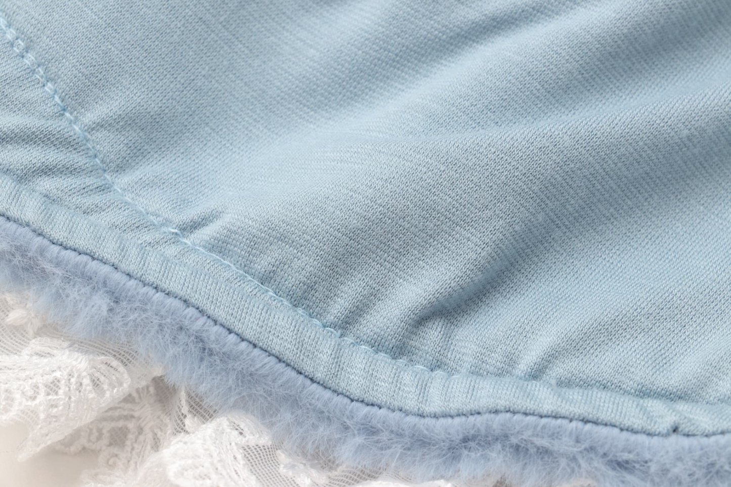 レースフリルファーボレロ