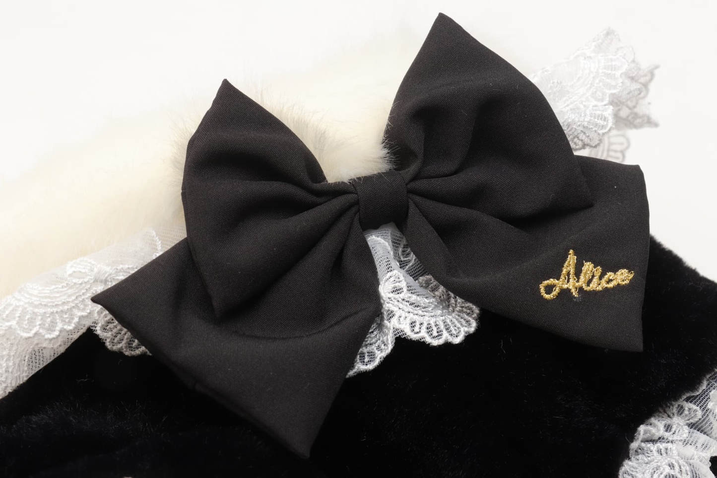 レースフリルファーボレロ