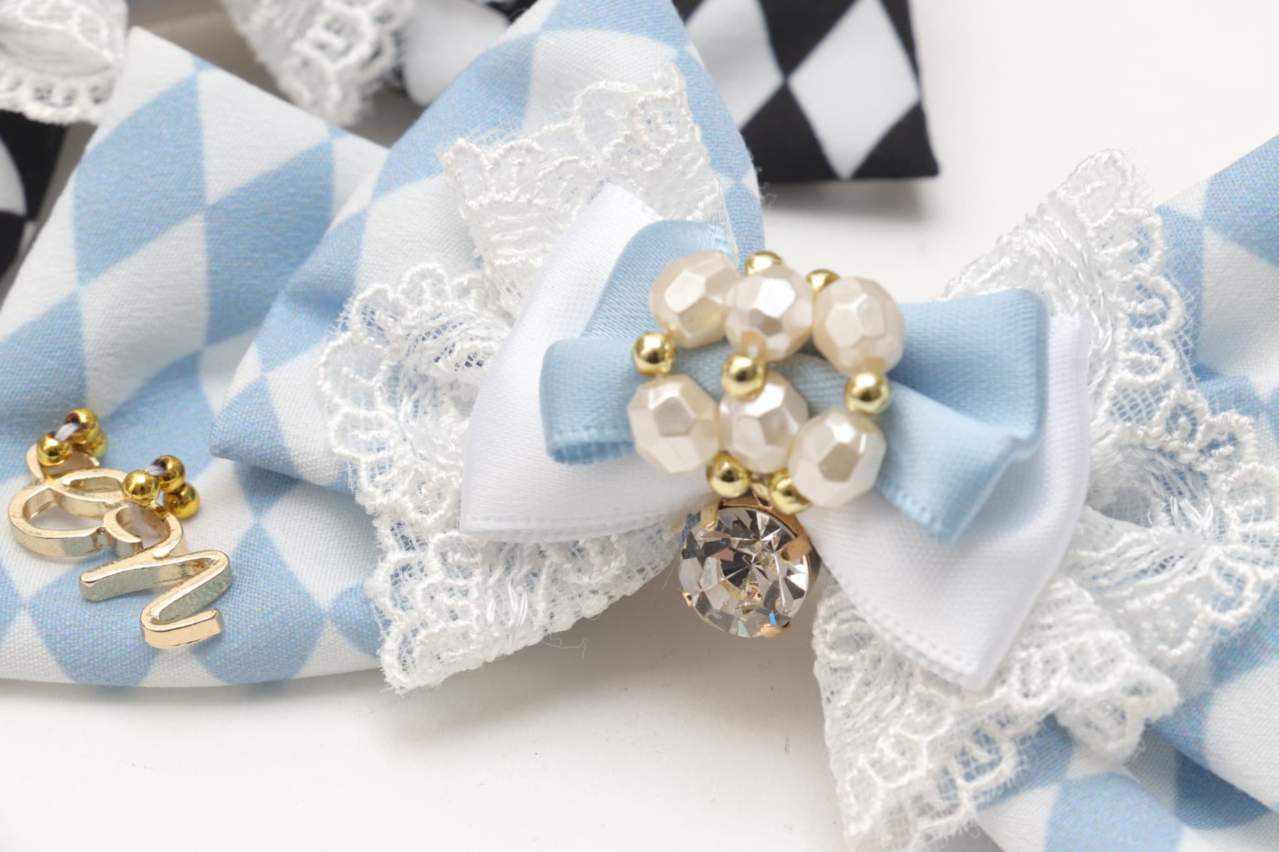 ダイヤ柄チェックアリスバレッタ