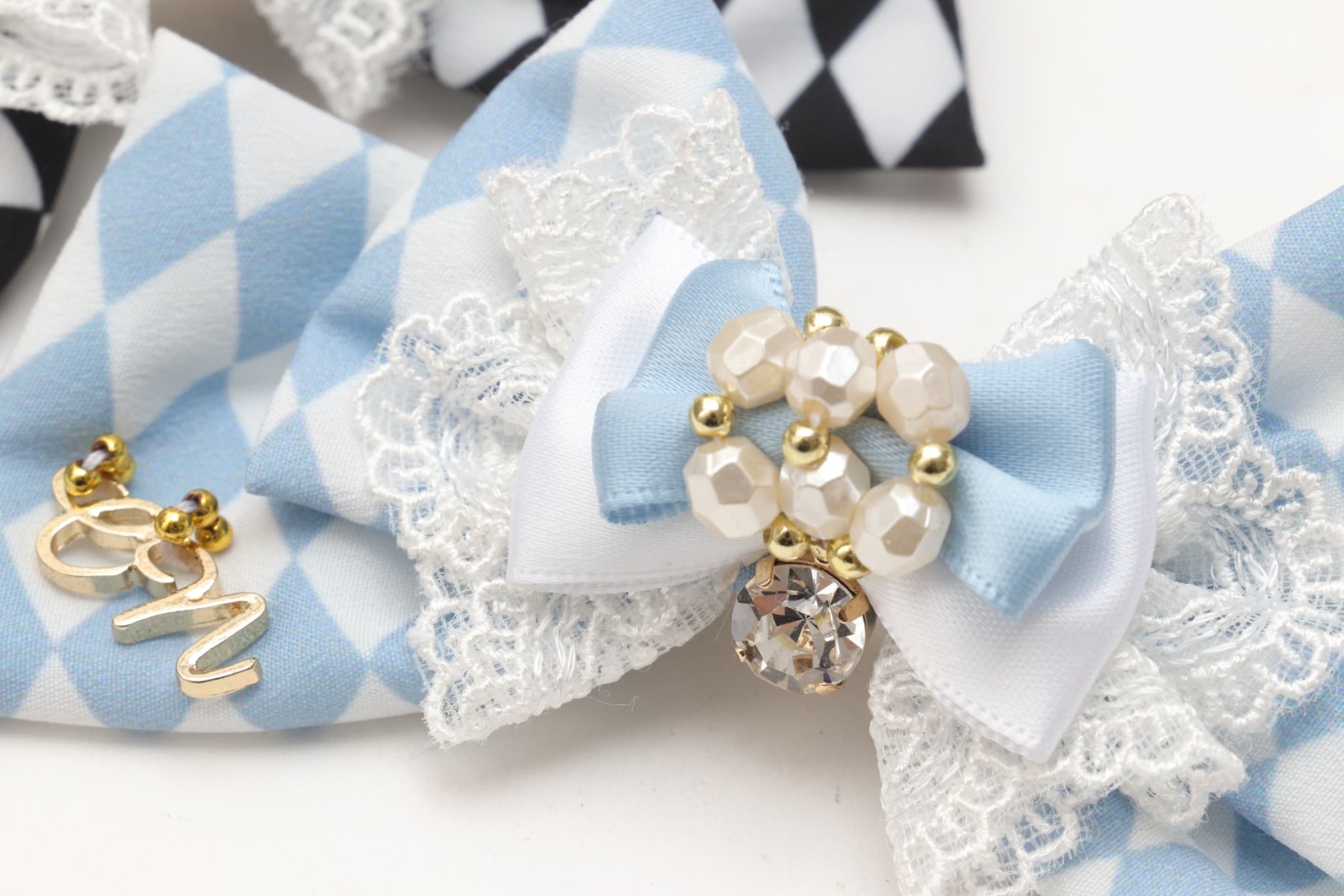 ダイヤ柄チェックアリスバレッタ