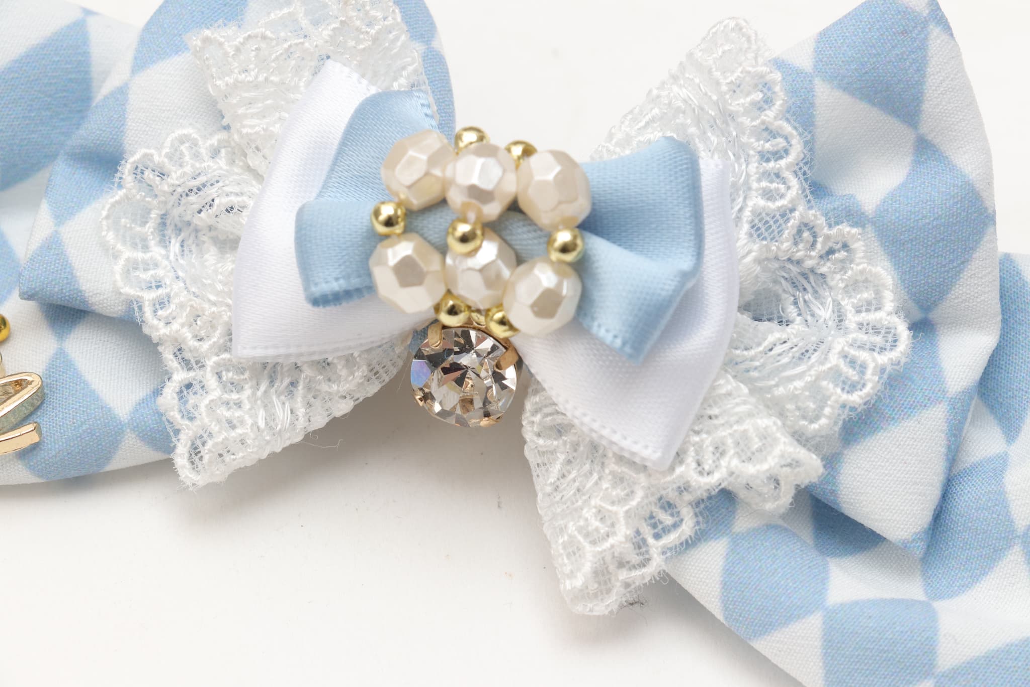 ダイヤ柄チェックアリスバレッタ