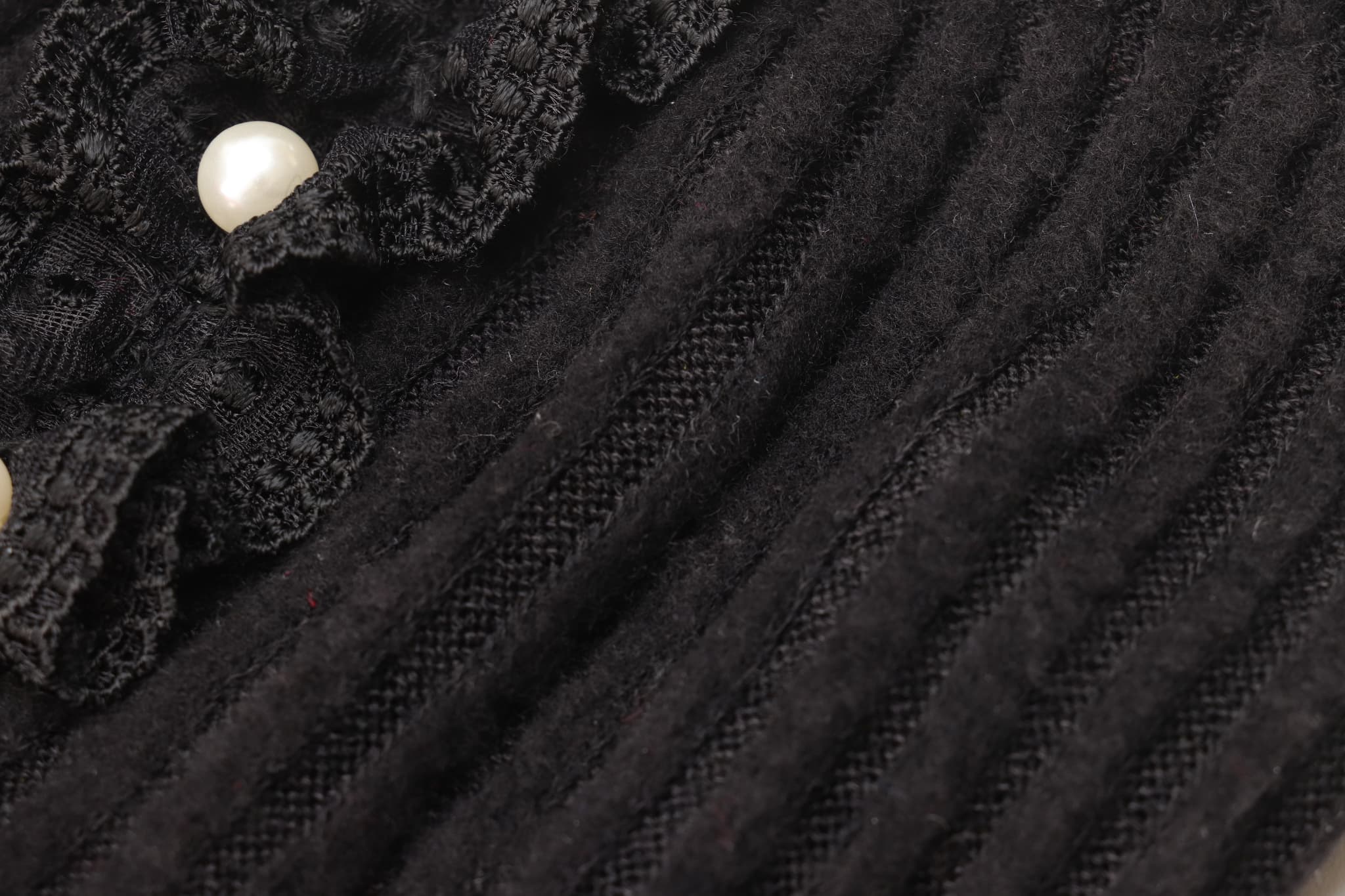 リブ×タータンチェックドッキングワンピース