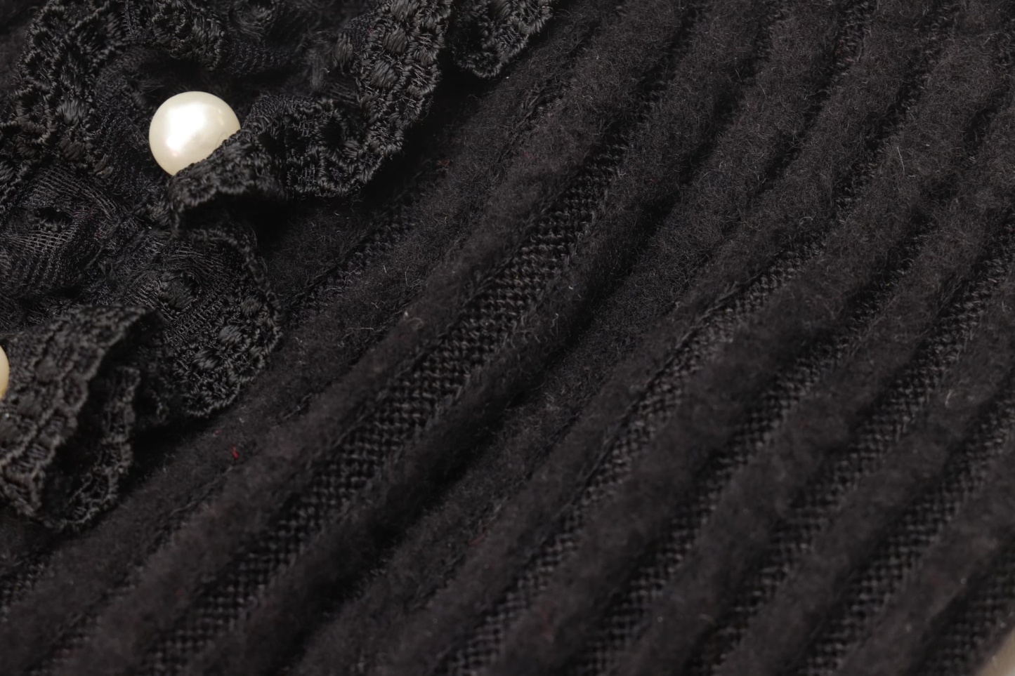 リブ×タータンチェックドッキングワンピース