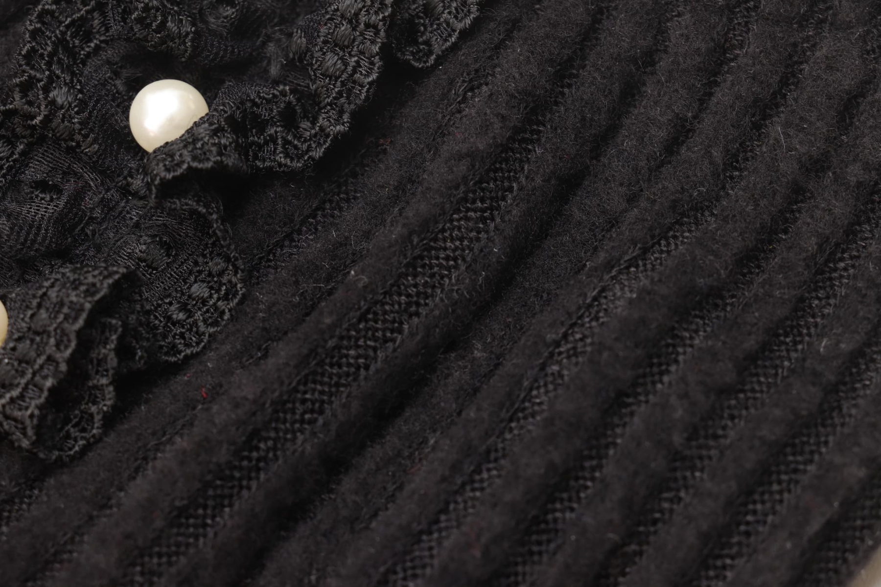 リブ×タータンチェックドッキングワンピース