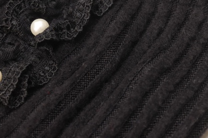 リブ×タータンチェックドッキングワンピース