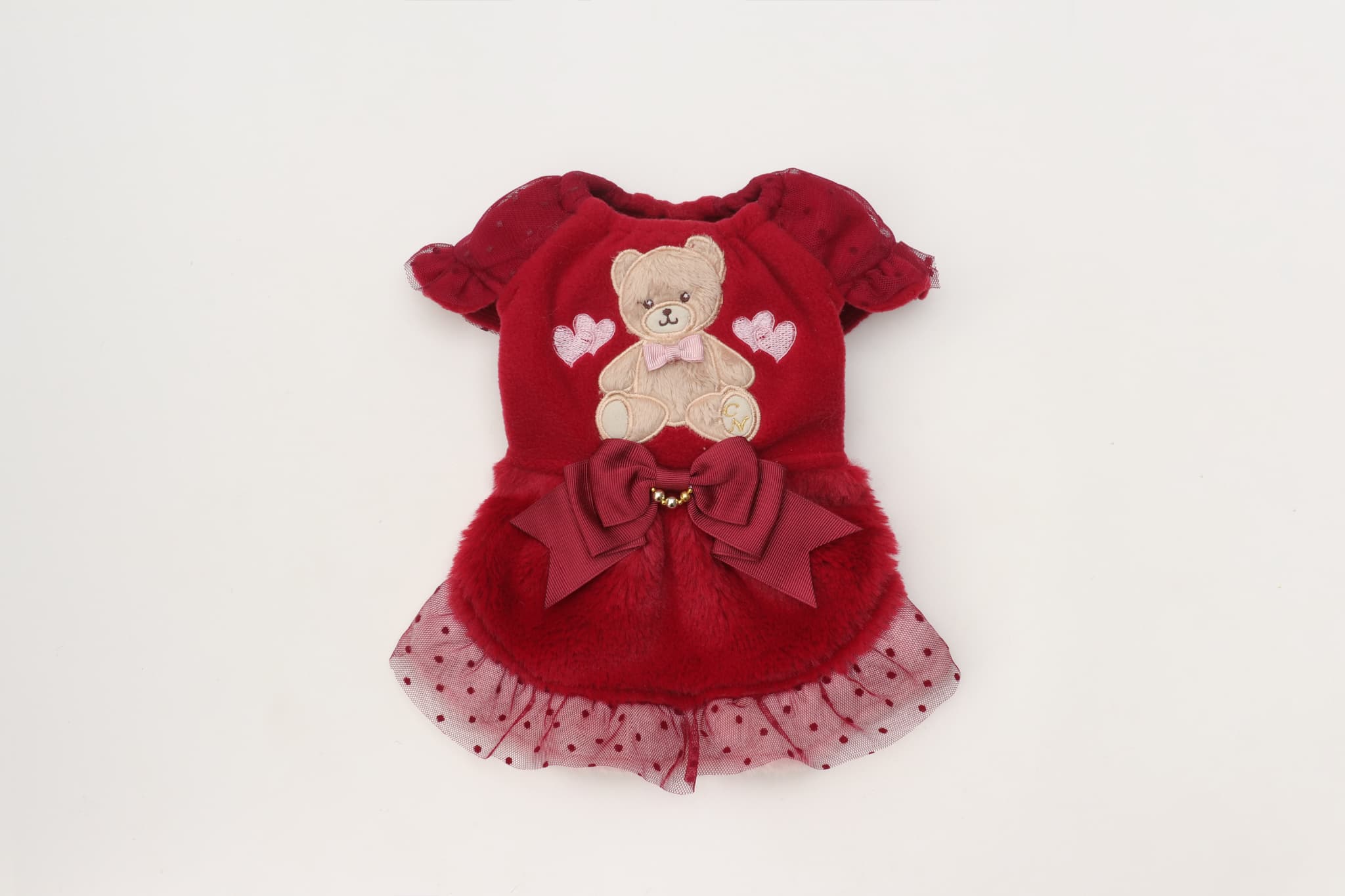 きゃんくまパフスリーブワンピース