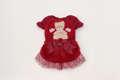 きゃんくまパフスリーブワンピース