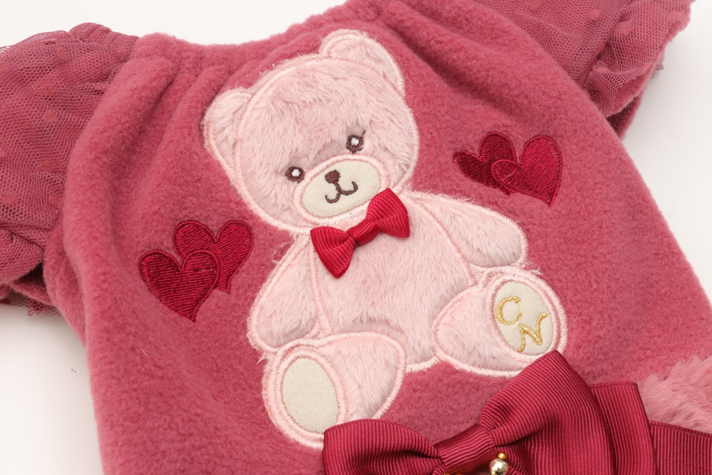 きゃんくまパフスリーブワンピース