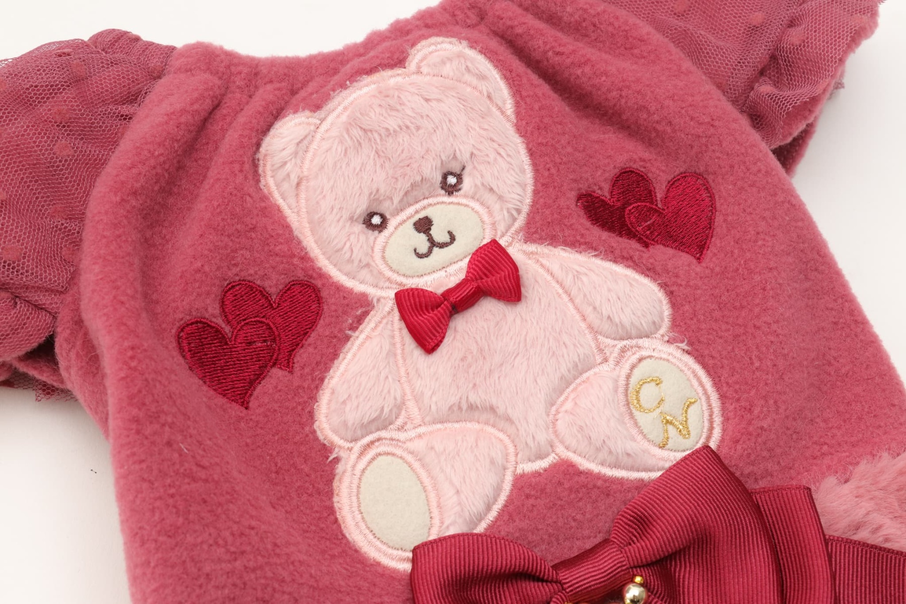 きゃんくまパフスリーブワンピース