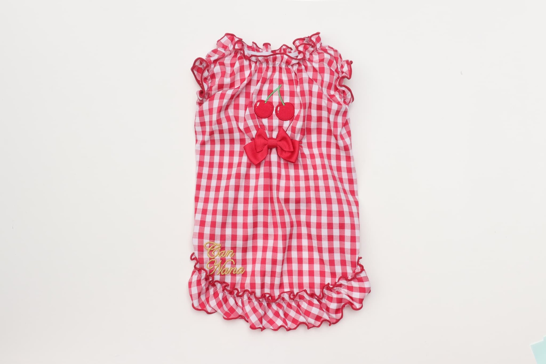 さくらんぼギンガムスモッグ