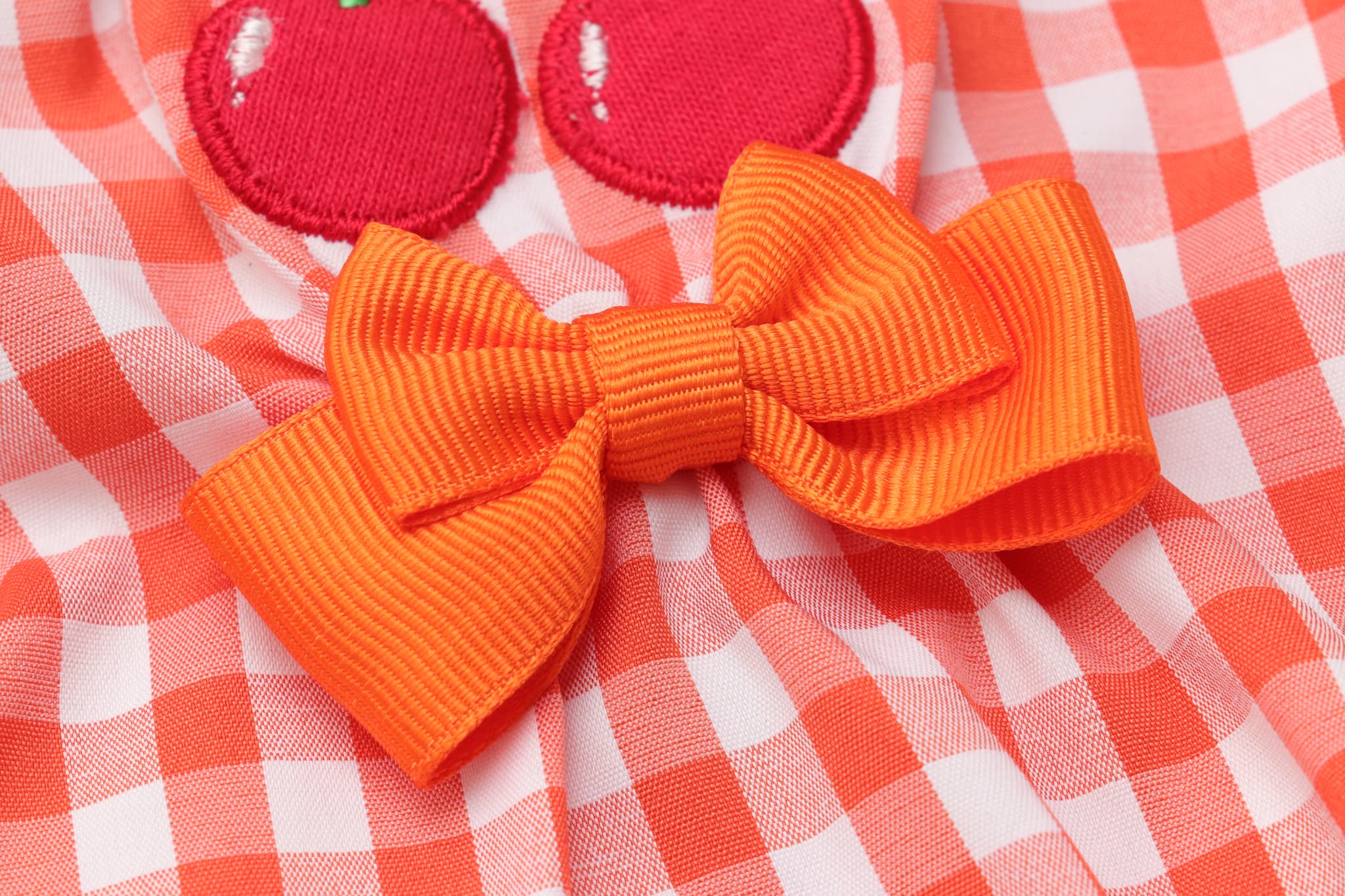 さくらんぼギンガムスモッグ