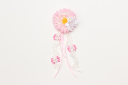 ガーベラロングバレッタリボン