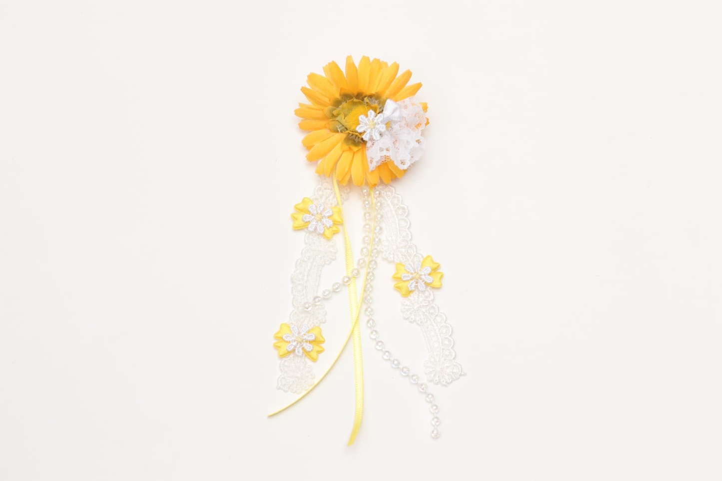 ガーベラロングバレッタリボン