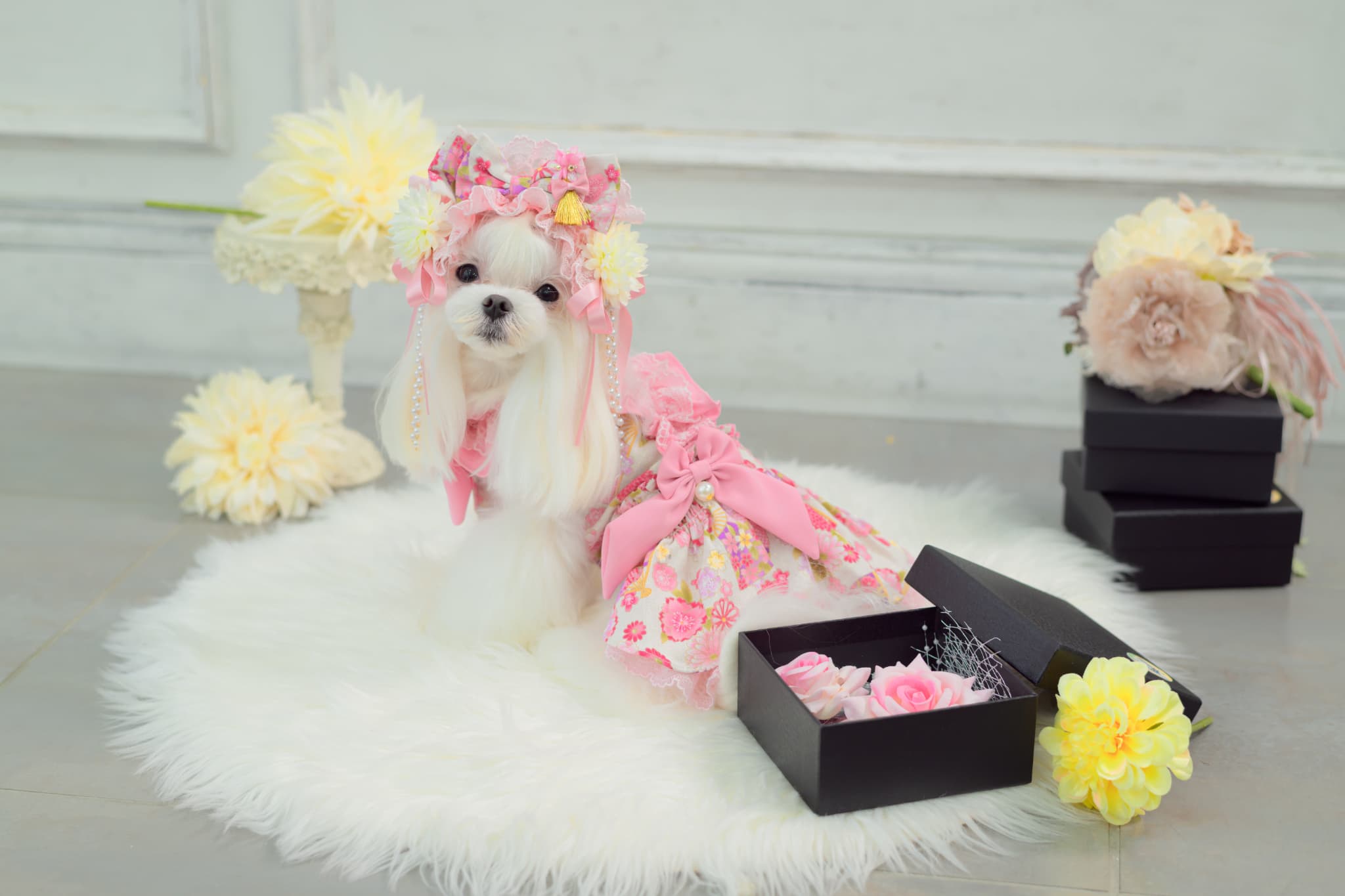 ラグジュアリー和ロリヘッドドレス