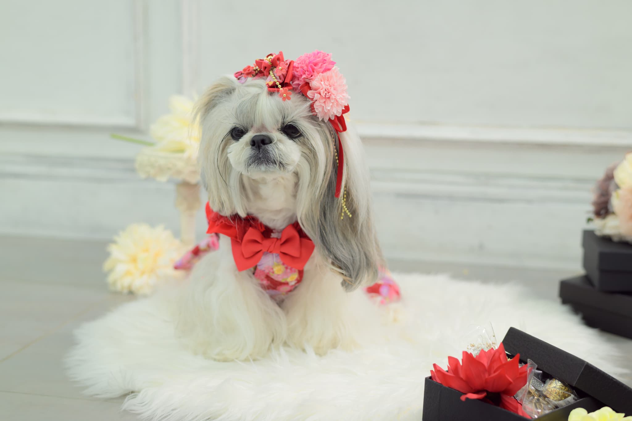 花柄和ロりワンピース