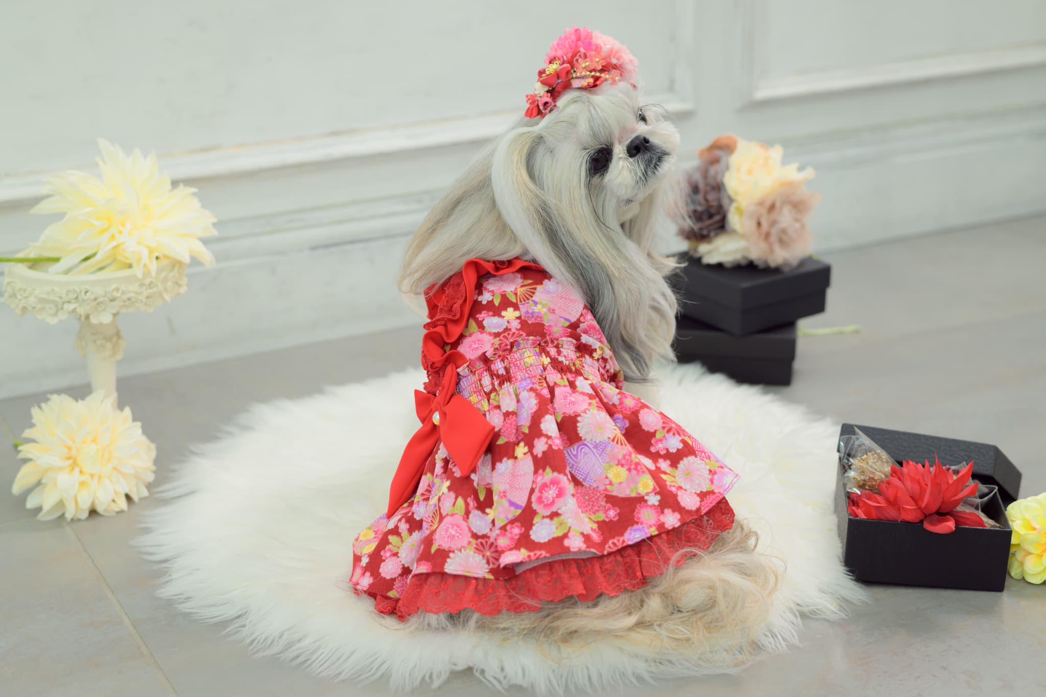 花柄和ロりワンピース