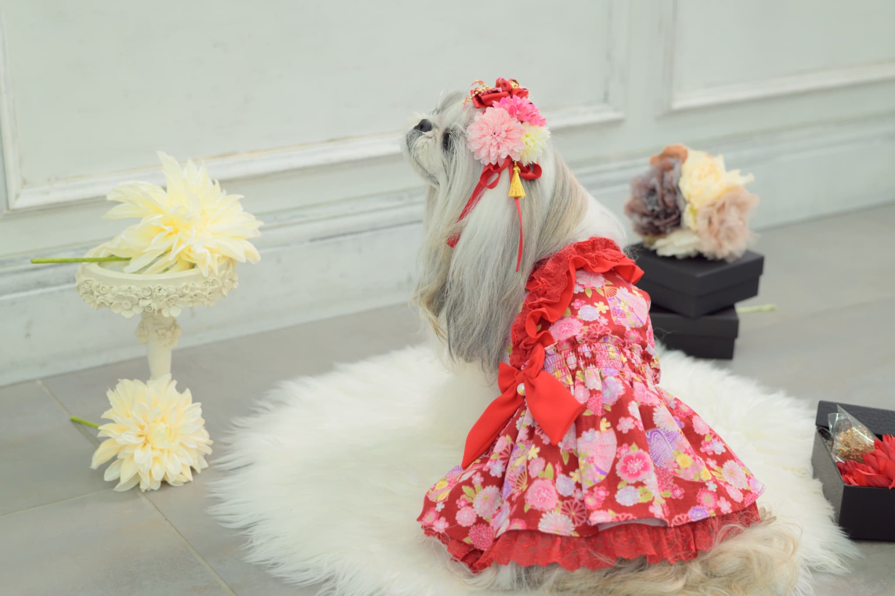 花柄和ロりワンピース